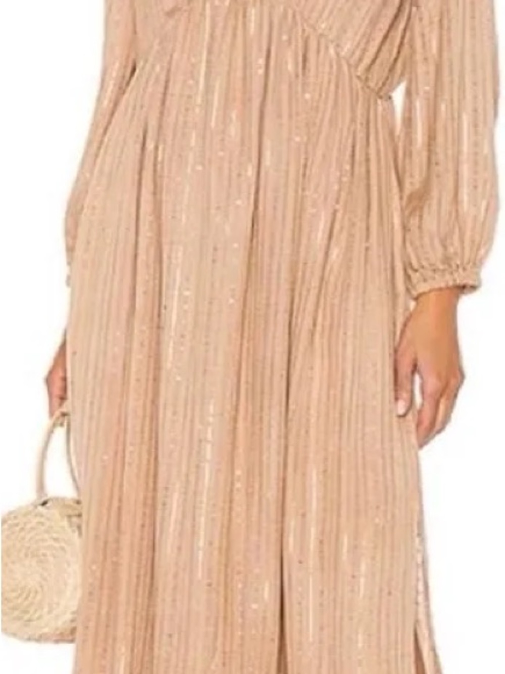 Sundress Long Pleated Maxi Dress